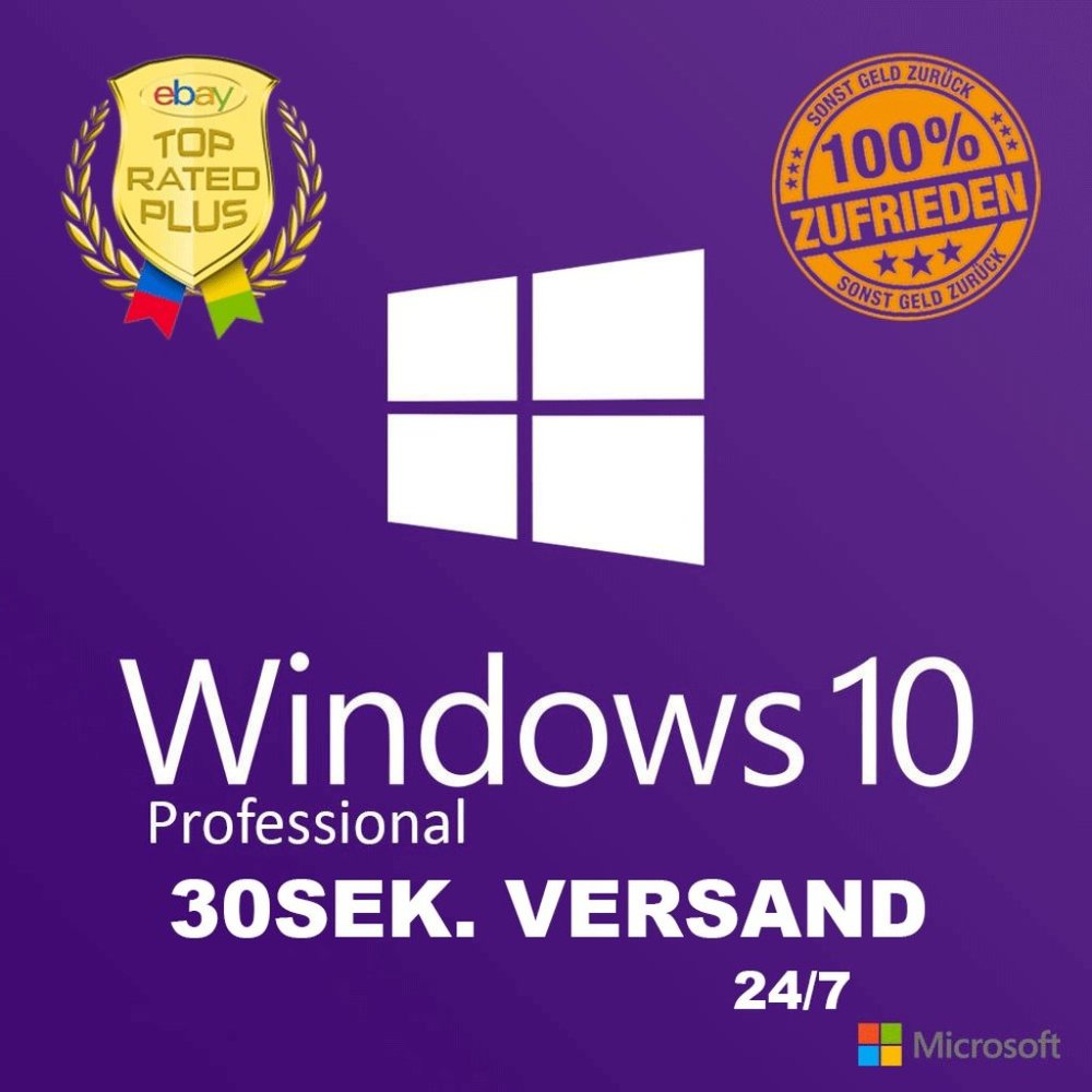 Microsoft Windows 10 Professional✔ Pro Key 32/64 B